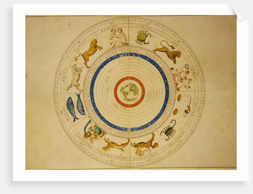 Zodiac Calendar by Battista Agnese