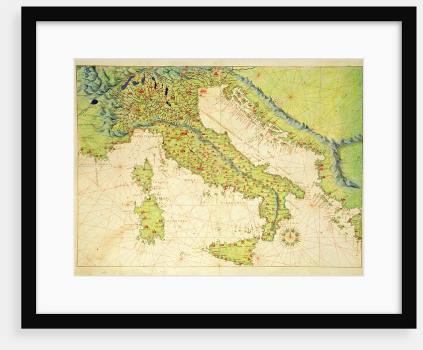 Italy by Battista Agnese