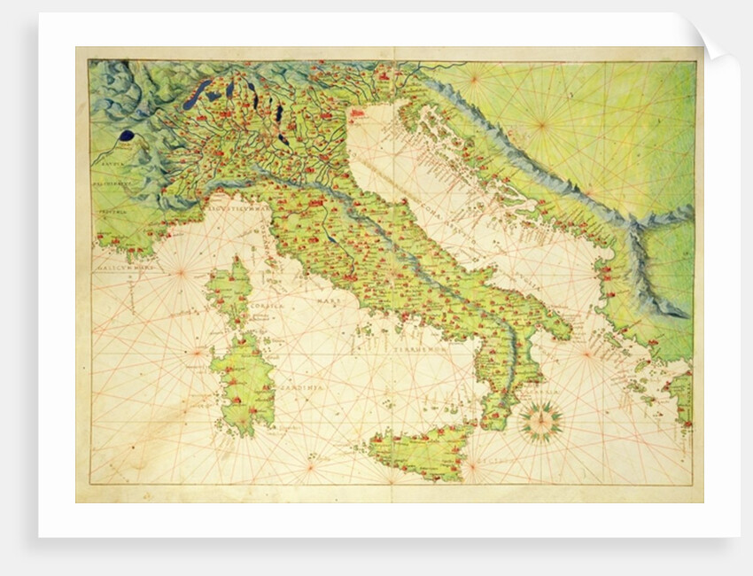 Italy by Battista Agnese