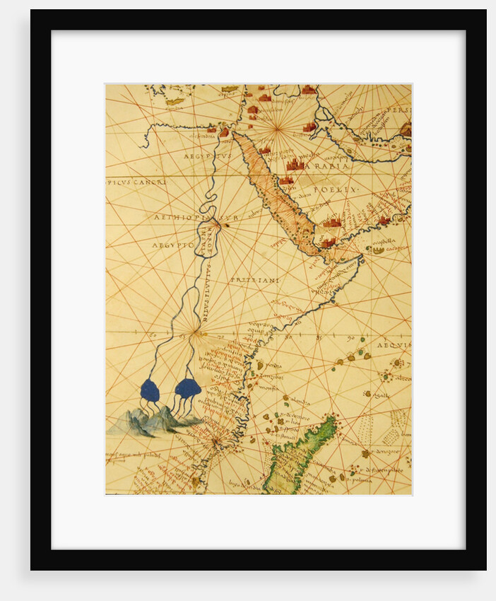 Part of Africa by Battista Agnese