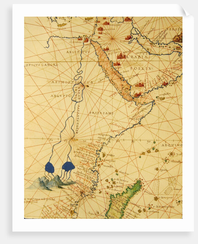 Part of Africa by Battista Agnese