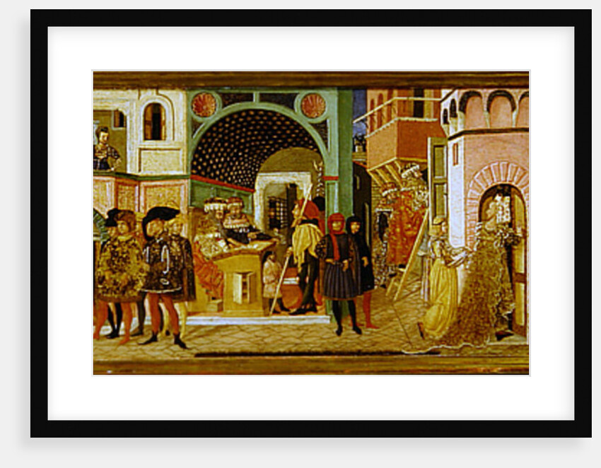 The Story of Susanna, front panel of a wedding chest, c.1450 by Giovanni di Ser Giovanni