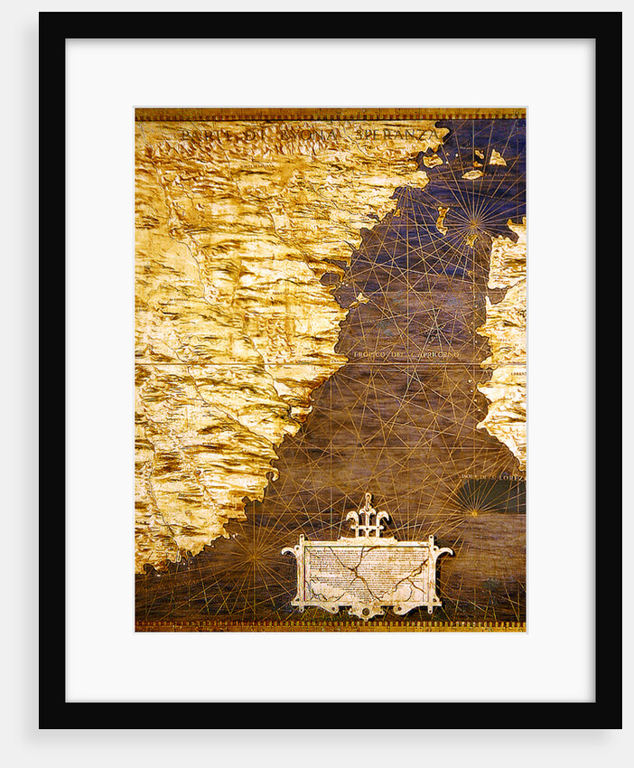 Map of the Cape of Good Hope by Stefano Buonsignori