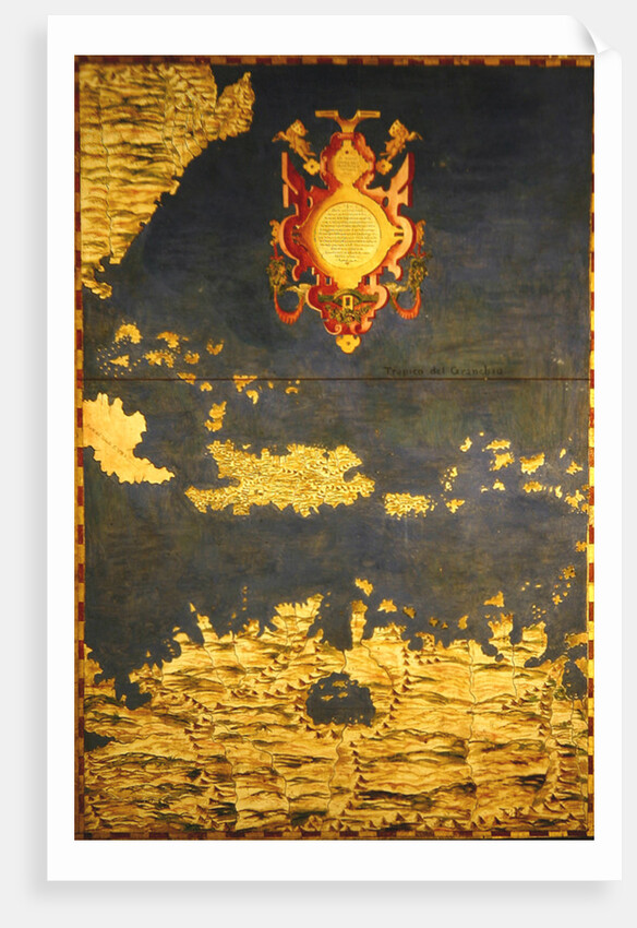 Map of the Caribbean islands by Stefano Buonsignori