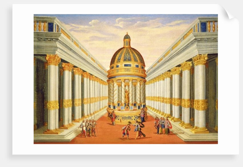 Act I, scenes VII and VIII: Baccus' Temple by Giacomo Torelli