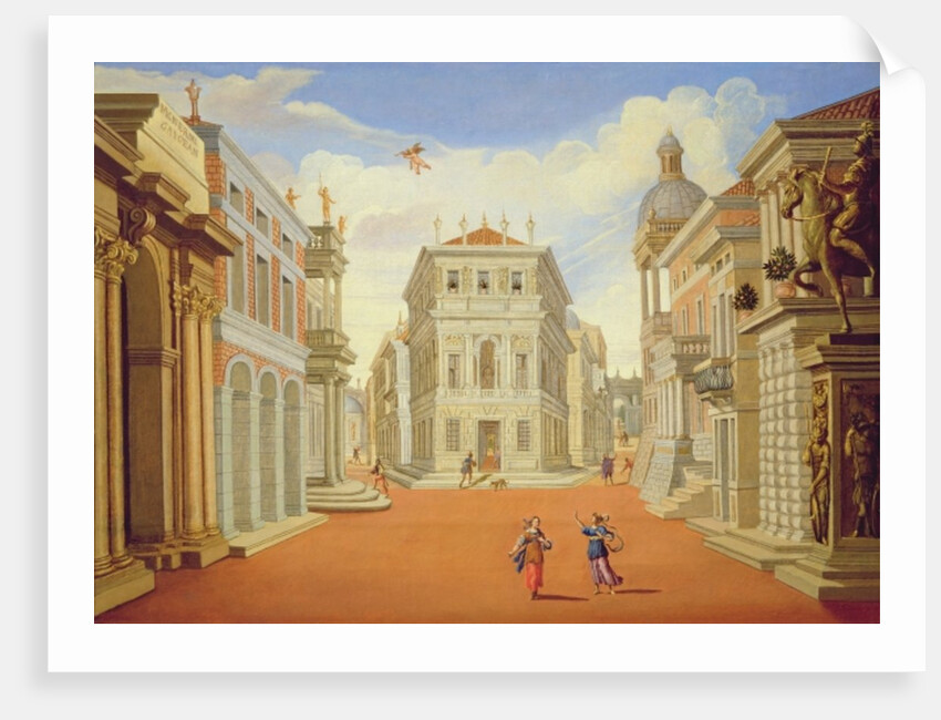 Act II, scenes I and VIII by Giacomo Torelli