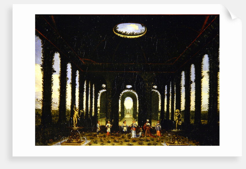 Act III, scenes XI and XIII: garden in the form of a pavillion by Giacomo Torelli