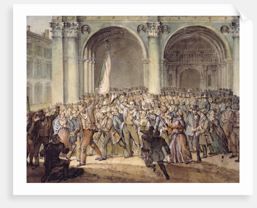 The Ten days of Brescia, after 1849 by Italian School