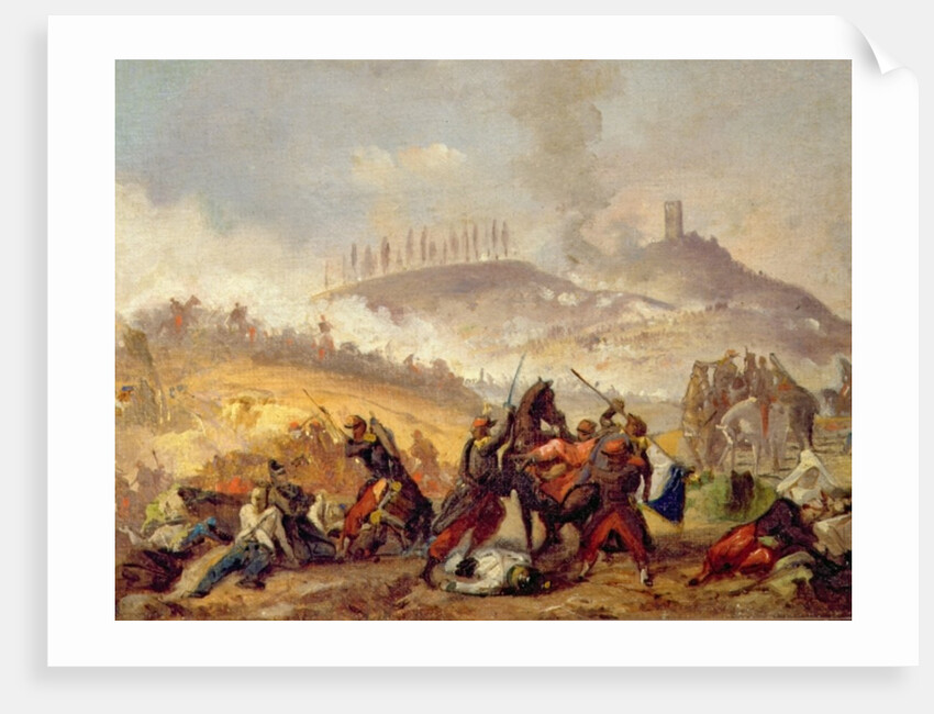 The Battle of Solferino by Italian School