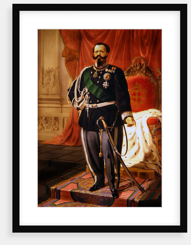 Portrait of Victor Emmanuel II of Italy by Cesare Campini