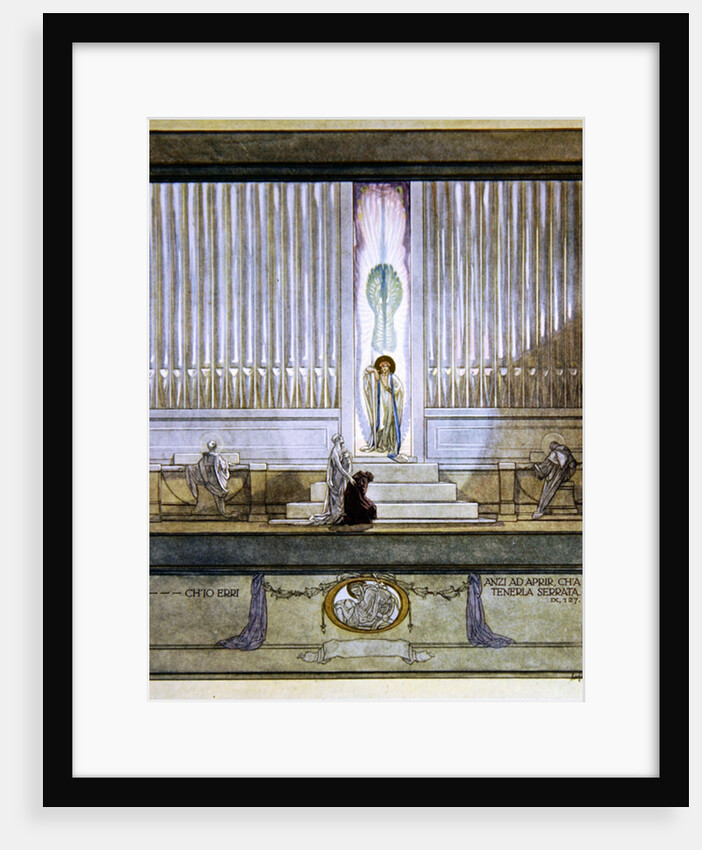 Illustration from Dante's 'Divine Comedy', Purgatory, Canto IX: 127, 1921 by Franz von Bayros