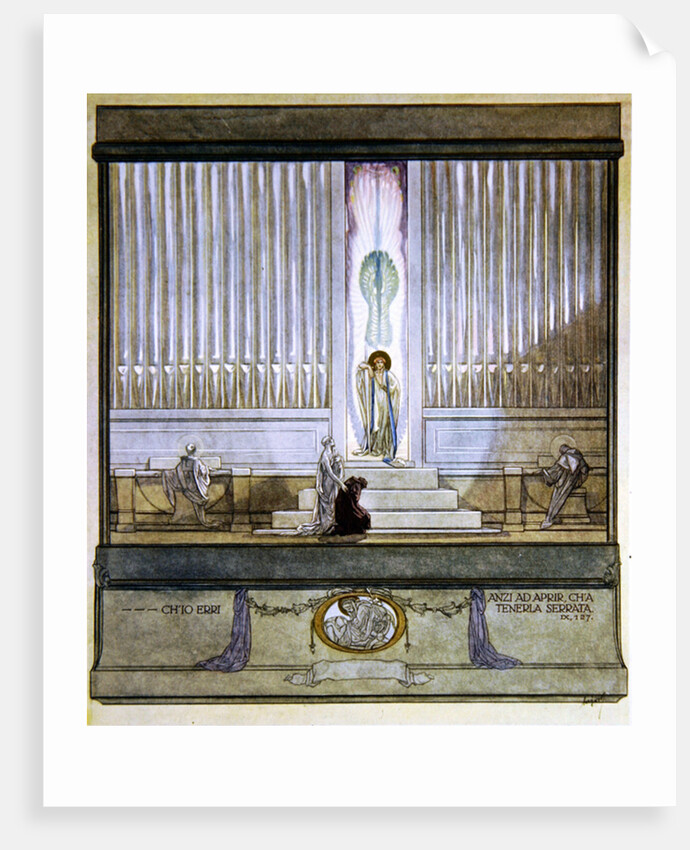 Illustration from Dante's 'Divine Comedy', Purgatory, Canto IX: 127, 1921 by Franz von Bayros