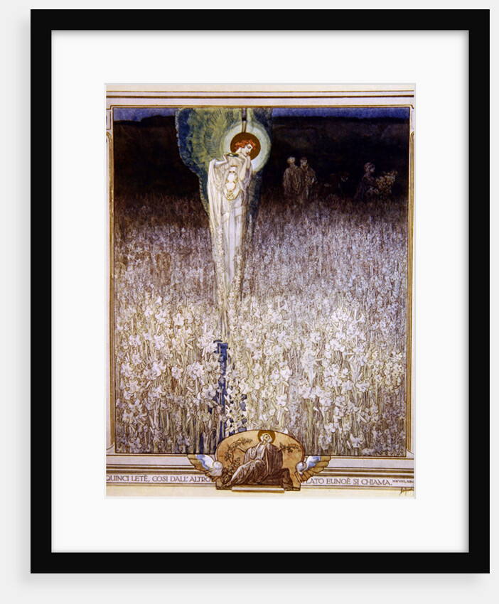 Illustration from Dante's 'Divine Comedy', Purgatory, Canto XXVIII: 130, 1921 by Franz von Bayros