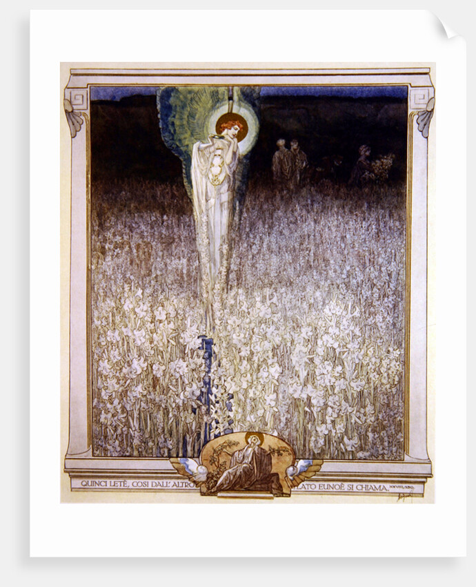 Illustration from Dante's 'Divine Comedy', Purgatory, Canto XXVIII: 130, 1921 by Franz von Bayros