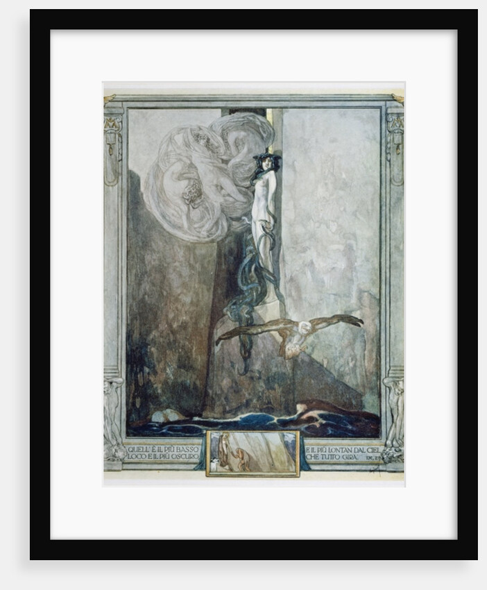 Illustration from Dante's 'Divine Comedy', Inferno, Canto IX. 28, 1921 by Franz von Bayros