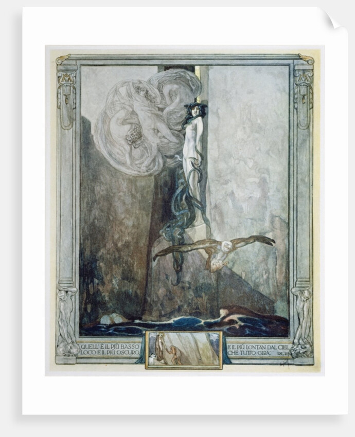 Illustration from Dante's 'Divine Comedy', Inferno, Canto IX. 28, 1921 by Franz von Bayros