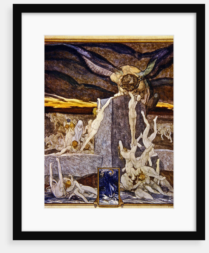 Illustration from Dante's 'Divine Comedy', Inferno, Canto XIX, 1921 by Franz von Bayros