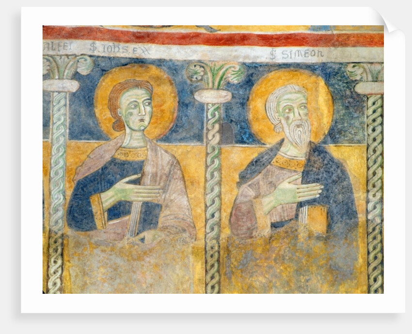 Detail of St. John the Evangelist and St. Simon by Italian School