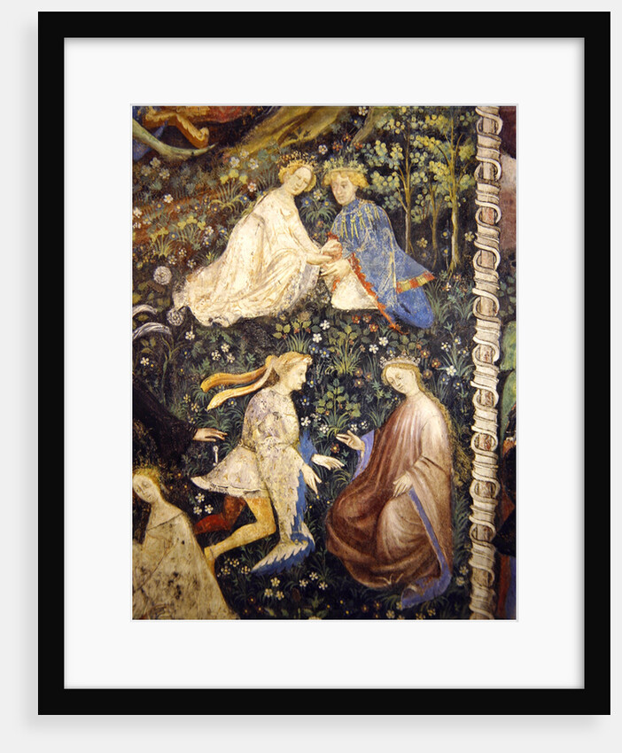 Lovers in a garden in May by Maestro (attr. to) Venceslao