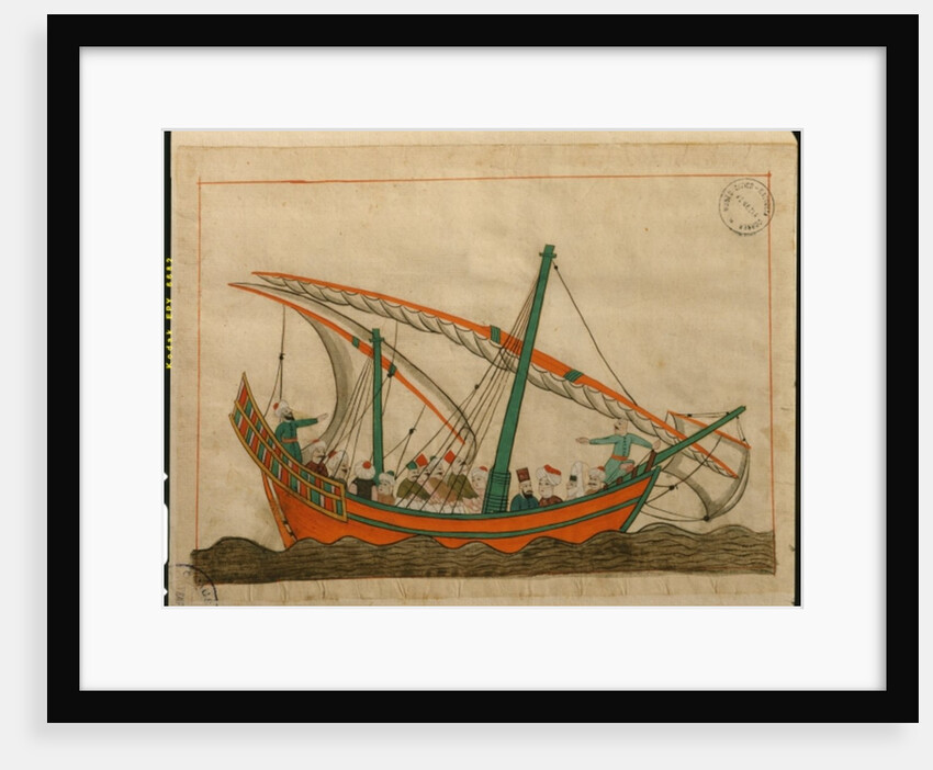 Ms. cicogna 1971, miniature from the 'Memorie Turchesche' depicting a passenger carrying ship by Venetian School