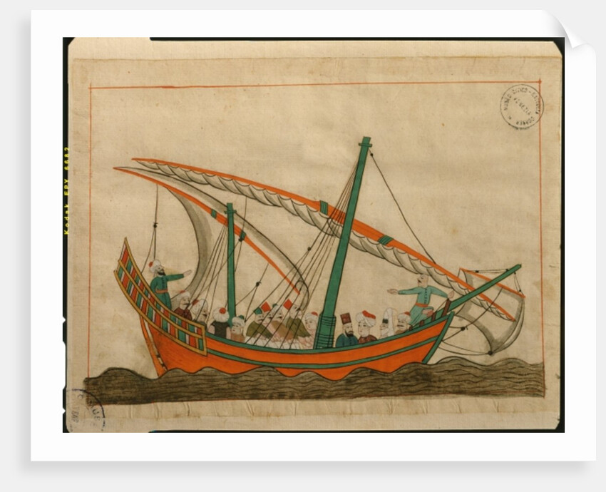 Ms. cicogna 1971, miniature from the 'Memorie Turchesche' depicting a passenger carrying ship by Venetian School