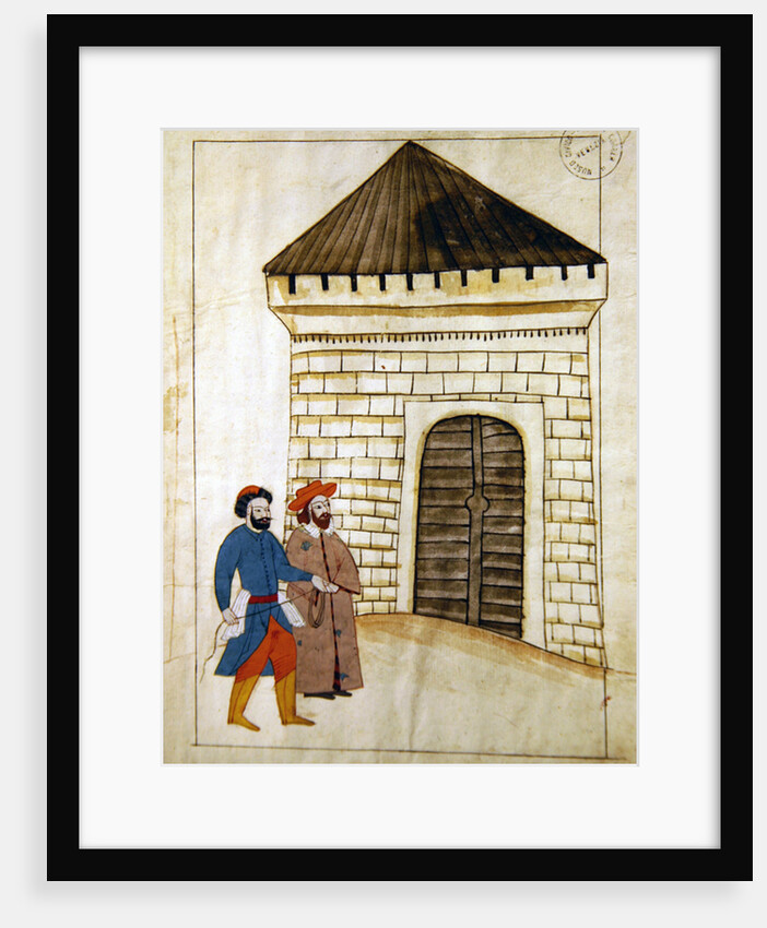 Ms. cicogna 1971, miniature from the 'Memorie Turchesche' depicting a Venetian ambassador held captive by Venetian School