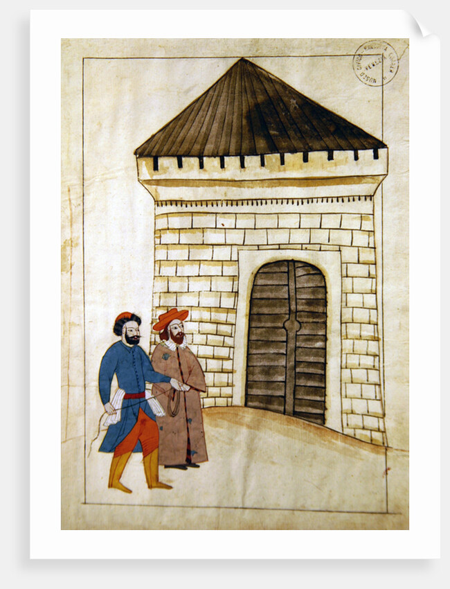 Ms. cicogna 1971, miniature from the 'Memorie Turchesche' depicting a Venetian ambassador held captive by Venetian School
