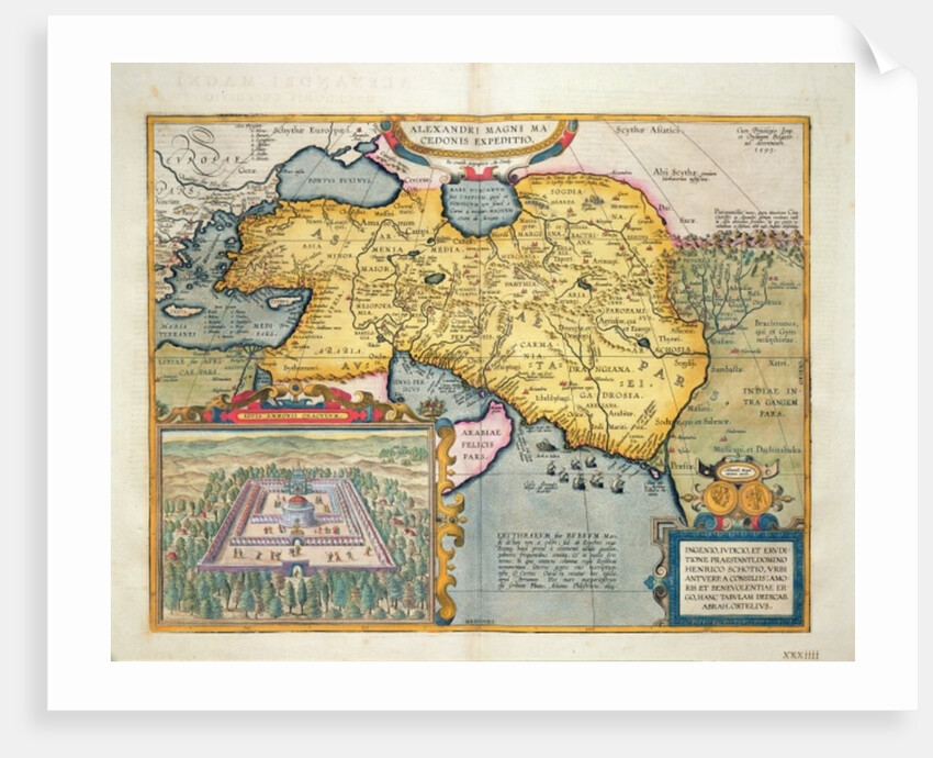 The Expedition of Alexander the Great by Abraham Ortelius