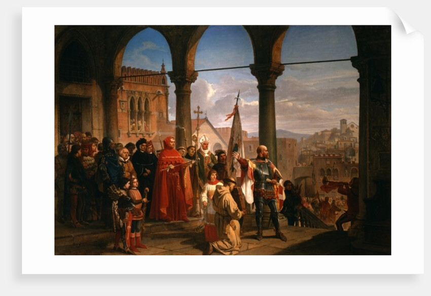 The Dedication of Trieste to Austria by Cesare Felix dell' Acqua