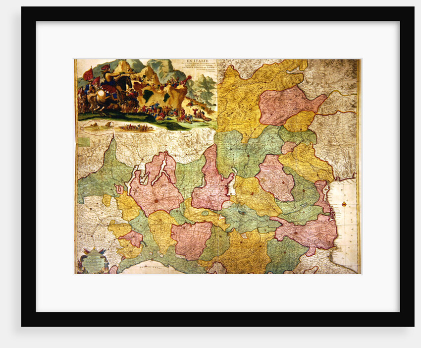 The Theatre of War in Italy, 1720 by Pierre Mortier