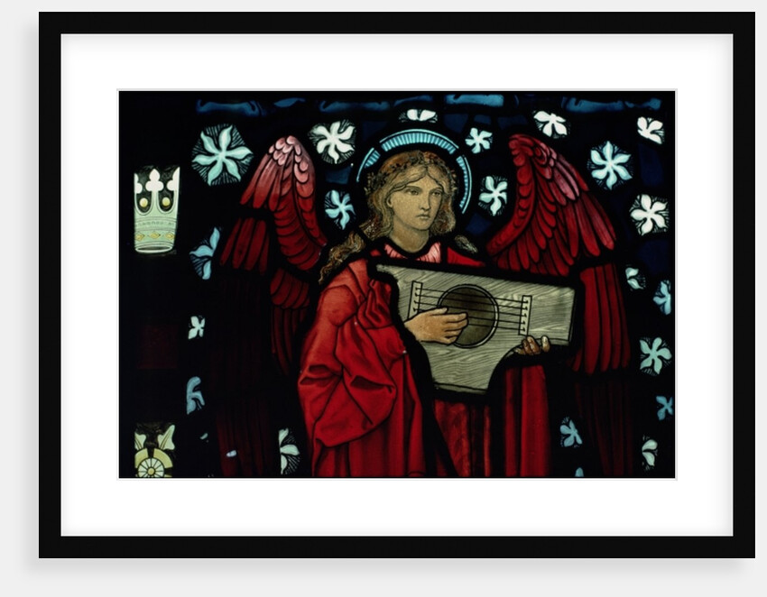 Detail of the Angel Musician, made by William Morris and Co., 1882 by Edward Coley Burne-Jones