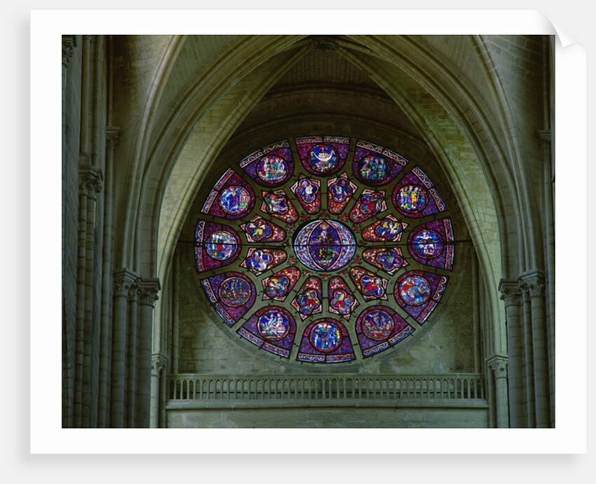 West rose window, c.1220 by Anonymous