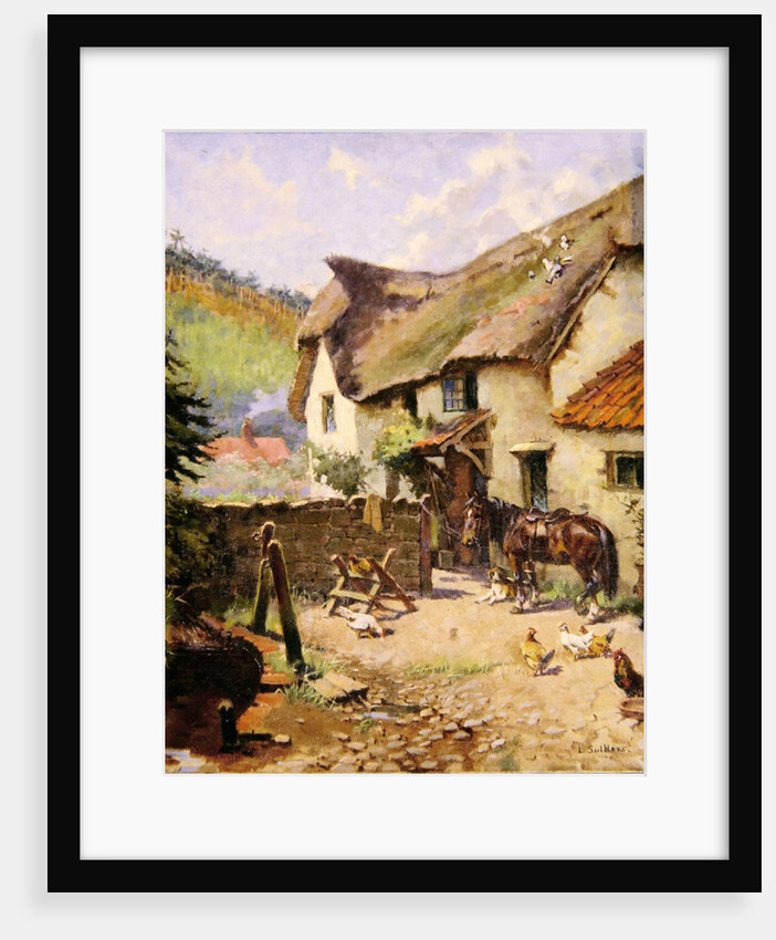 Farmyard, Porlock, Somerset by Leghe Suthers