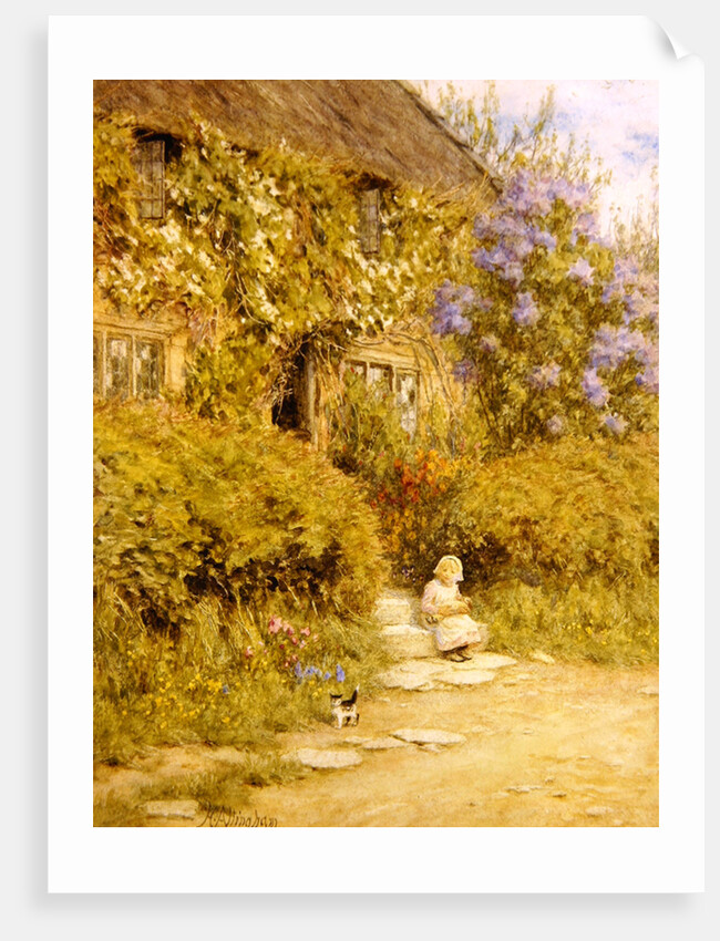 A cottage near Crewkerne by Helen Allingham