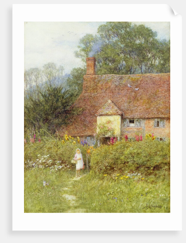 By the Cottage Gate by Helen Allingham