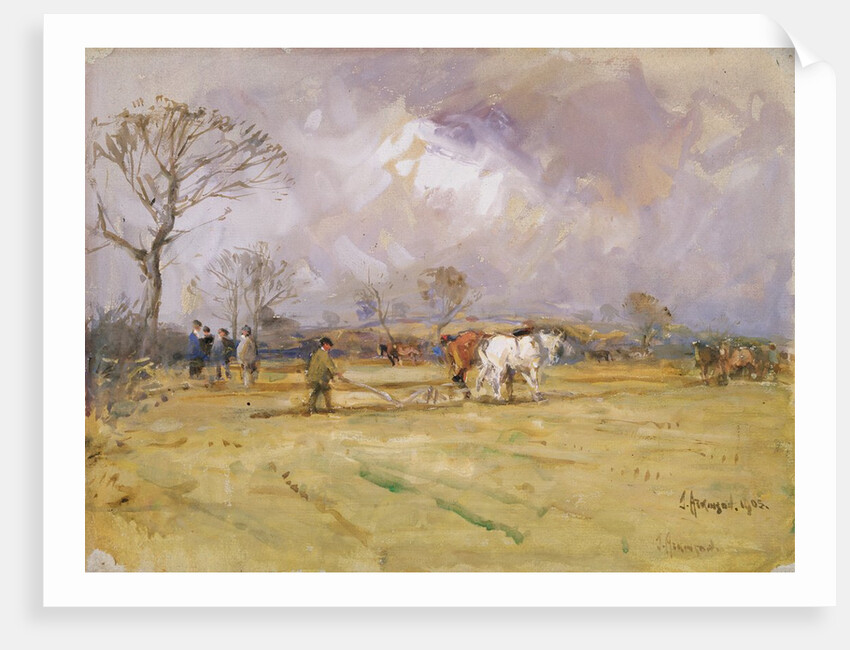 The Plough Team, 1905 by John Atkinson