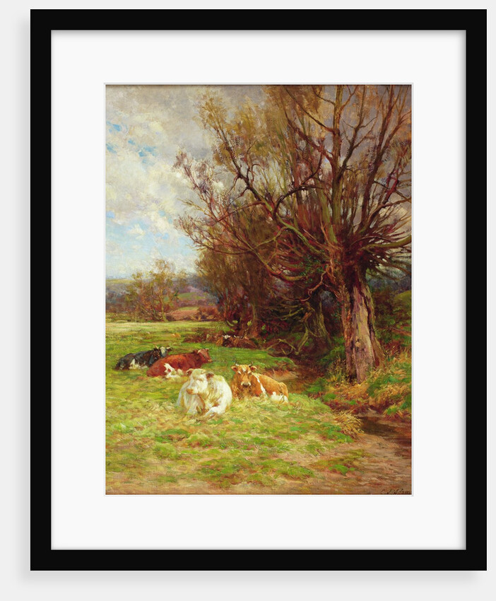 Cattle grazing by Charles James Adams