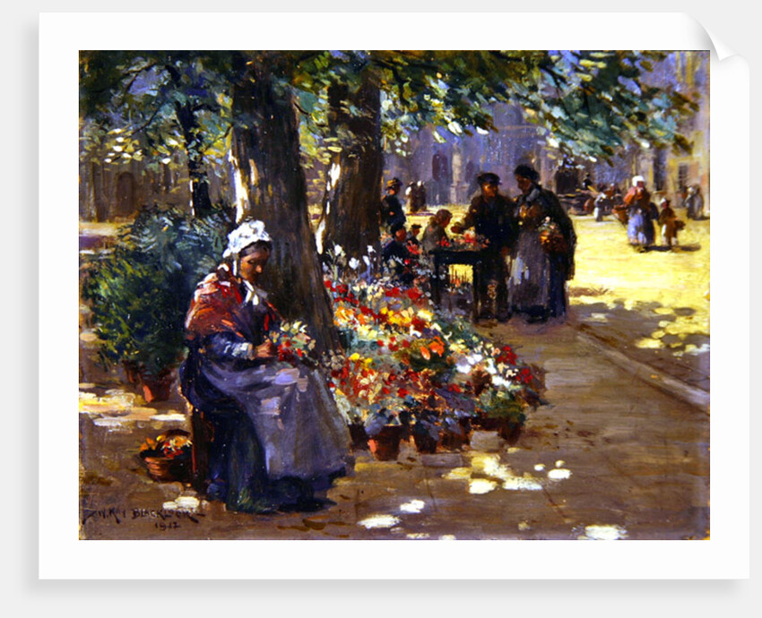 The Flower Seller, 1912 by William Kay Blacklock