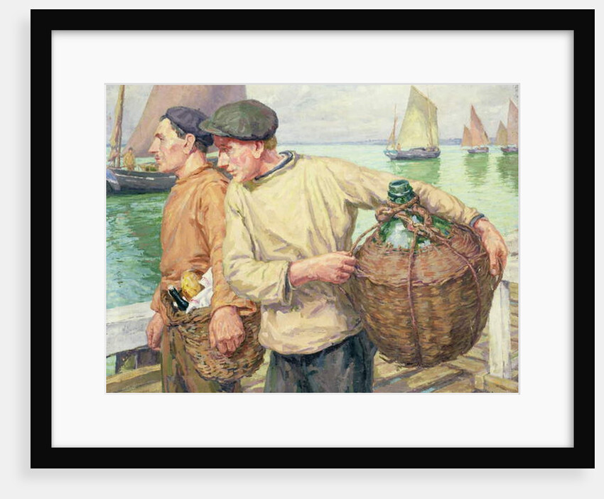 Breton fishermen, 1932 by Pierre Boissart