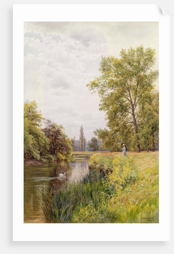 The Thames at Purley, 1884 by William Bradley