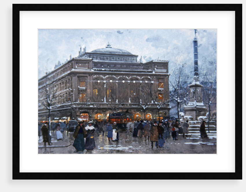 Place du Chatelet by Eugene Galien-Laloue