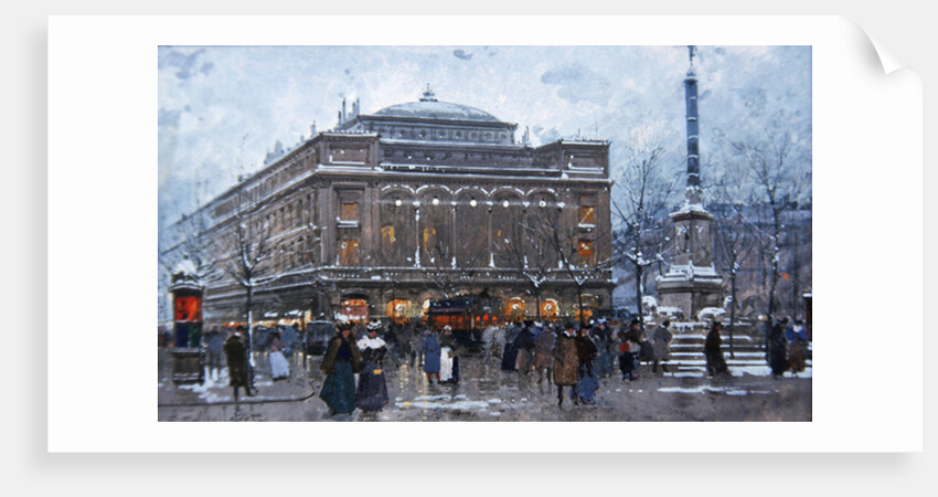 Place du Chatelet by Eugene Galien-Laloue