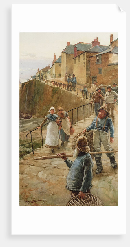 The Quayside, Newlyn by Walter Langley