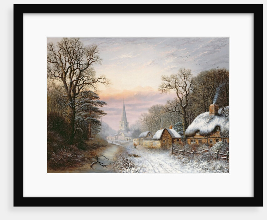 Winter landscape, 1869 by Charles Leaver