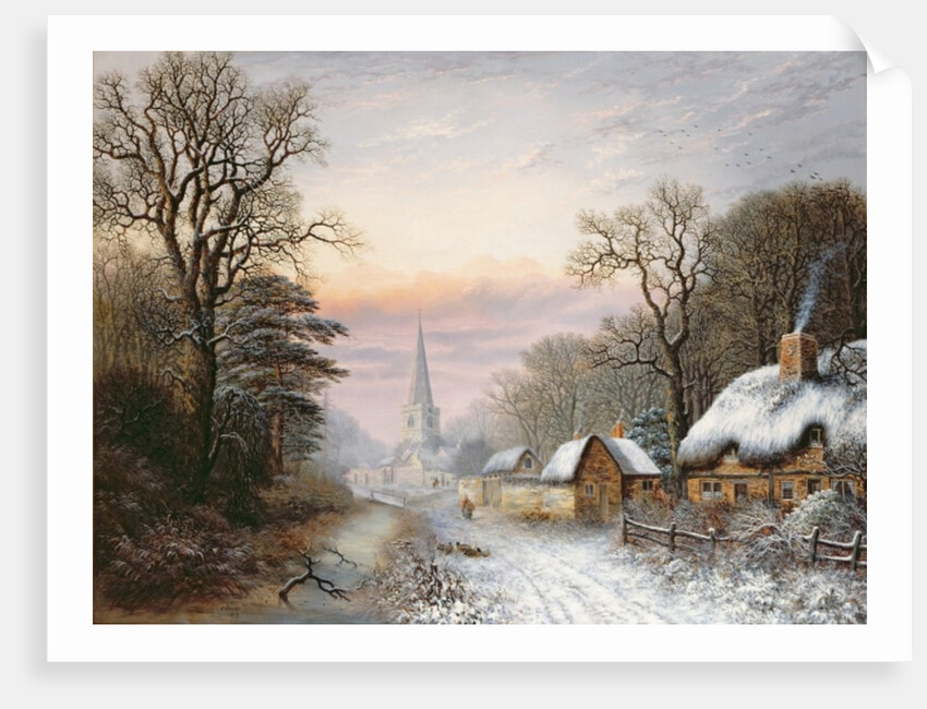 Winter landscape, 1869 by Charles Leaver