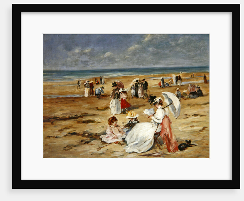 Beach at Courseulles by Henri Michel-Levy