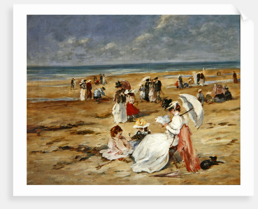 Beach at Courseulles by Henri Michel-Levy