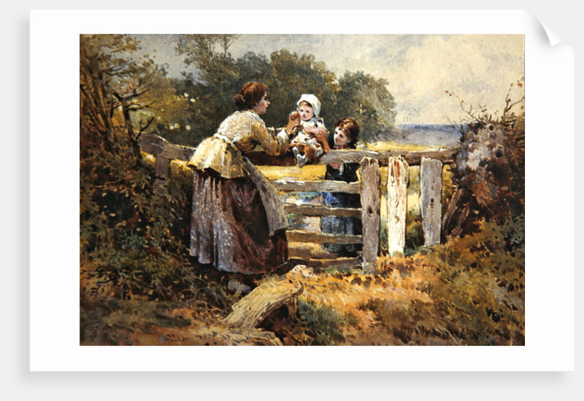 The Stile by Myles Birket Foster