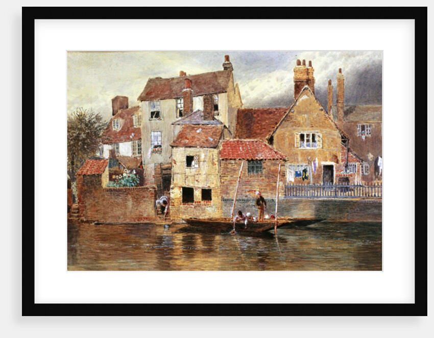 The Old Cottages at Eton by Myles Birket Foster