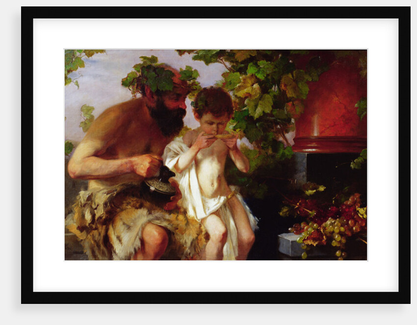 His First Sip of Wine by Fritz Freund